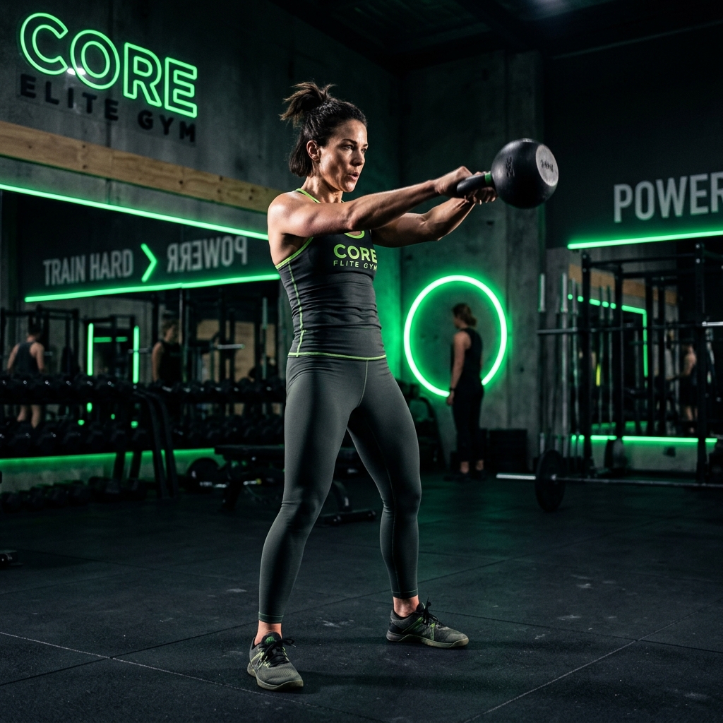 Athlete training at Shaperz Fitness Club